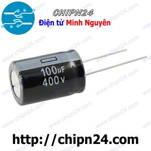 (J17) Tụ hóa 100uF 400V Đen (18x25mm)