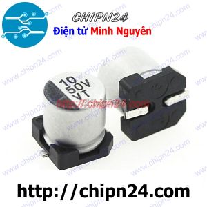 [10 con] (K300) Tụ nhôm 10uF 50V 5x5mm (SMD Dán)