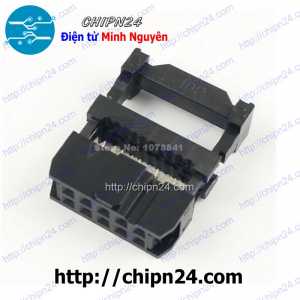 IDE10 Cái 2.54mm, Đầu bấm cáp FC 10p 2x5 2.54mm (FC 10P 2.54mm Cái)