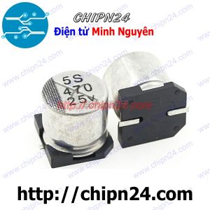 (K295) Tụ nhôm 470uF 25V 10x10.5mm (SMD Dán)