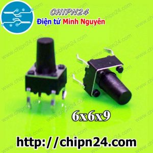 [10 cái] (F62) Nút nhấn 4 chân 6x6x9mm DIP