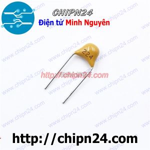 [25 con] (KG2) Tụ Tantalum Cắm 224 50V DIP (220nF 0.22uF)