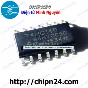 IC Dán 74HC14 SOP-14 (SMD) (74HC14D 7414) ( IC Cổng NOT, Schitt Trigger (6 Cổng NOT))