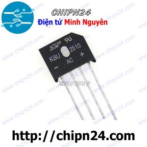 Cầu Diode KBU2510 25A 1000V (25A dẹt)