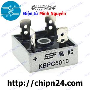 (F57) Cầu Diode KBPC5010 50A 1000V (50A vuông)