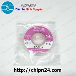 Dây hút chì, Dây hút thiếc (bản rộng 2.0MM dài 0.75M)