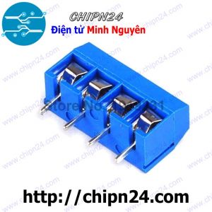 (F210.3) Domino KF301 4P Xanh Dương (5mm) (Terminal, Cầu đấu dây cọc nguồn 5mm)