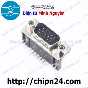 DB15 Đực Cong 3 hàng chân cổng VGA Hàn Board