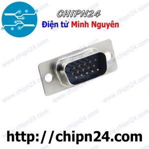 DB15 Đực Thẳng 3 hàng chân cổng VGA Hàn Dây