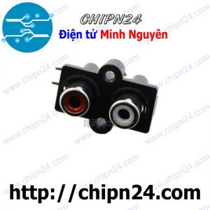 Jack cắm Audio RCA AV5 2 chấu (Jack Âm thanh AV Bông sen Hàn Board)