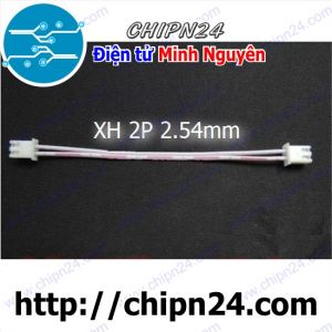 (P1) Dây bẹ trắng 2P XH2.54mm 2 đầu cắm dài 10cm
