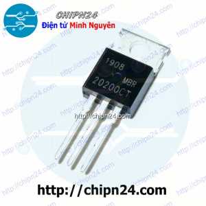 [DIP] Diode MBR20200CT TO-220 20A 200V (MBR20200 MBR 20200) [Diode Schottky]