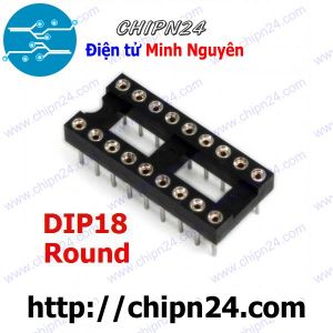 (F142) Đế IC 18P Tròn (DIP-18 Tròn) (Đế cắm IC 18 chân Tròn)