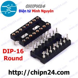 Đế IC 16P Tròn (DIP-16 Tròn) (Đế cắm IC 16 chân Tròn)