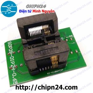 Đế nạp IC dán TSSOP-8 (0.65mm) (Đế Chuyển IC Chân Dán qua Chân Cắm, Socket Adapter Converter Programmer IC Test)