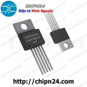 IC LM2576HVT-12V TO-220-5 DIP (Input 4V-60V) (LM2576 2576) (IC Nguồn Giảm áp Buck Power)