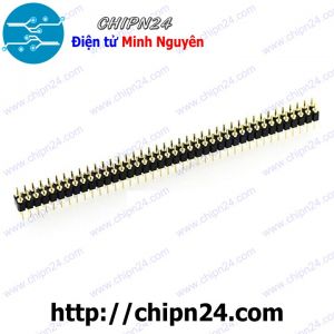 Hàng rào Đực Đôi Tròn 2 đầu 2.54MM 2x40p (Jump, Header)