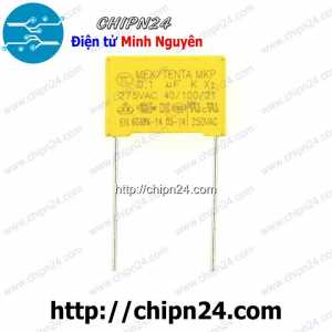 Tụ hộp 104 275VAC 15mm (0.1uF MEX/TENDA MKP K X2 40/100/21)