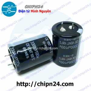 (J8) Tụ hóa 3,300uF 100V Đen (30x40mm) (3300uF 100V)