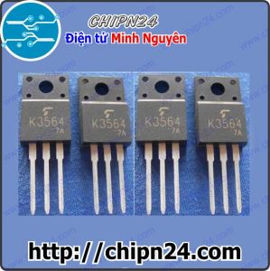 (KT1) Mosfet K3564 TO-220F 3A 900V Kênh N (2SK3564 3564)