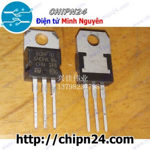 (KT1) Mosfet 80NF70 TO-220 80A 70V Kênh N (STP80NF70)