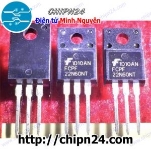 (KT1) Mosfet 22N60 TO-220F 22A 600V Kênh N (FQPF 22N60C FQPF22N60C FCPF22N60C)