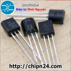 [25 con] (KT1) Transistor 2N2907 TO-92 PNP 600mA 60V (N2907 2907)