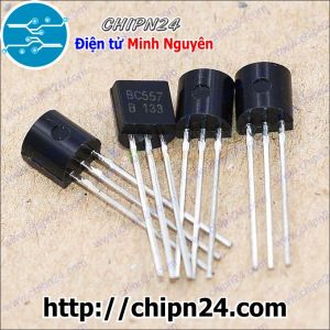 [10 con] (KT1) Transistor BC557 TO-92 PNP 100mA 45V (557)