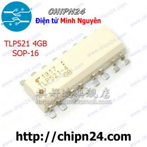 (SOP) Opto Dán TLP521 4GB SOP-16 (SMD) (IC cách ly quang Opto)