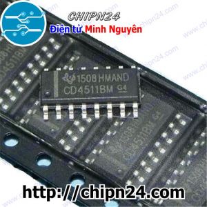 IC Dán CD4511 SOP-16 (SMD) (CD4511BM 4511)
