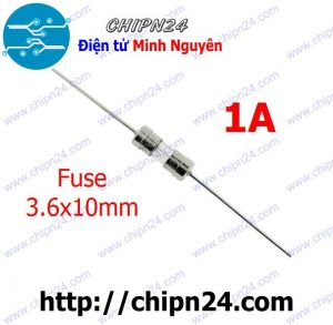 [10 cái] Cầu Chì 3.6x10mm 1A DIP (250V Chân cắm)