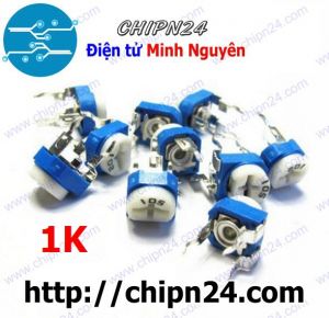 (K366) Biến trở cúc áo RM065 1K 102 (Biến trở tam giác 102)