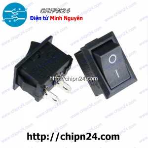 (F96.2) Công tắc bập bênh KCD11 Đen 2 Chân 2 Vị trí (15x10mm 3A 250VAC)