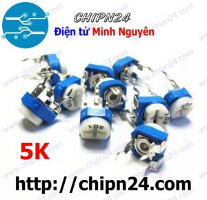 (K366) Biến trở cúc áo RM065 5K 502 (Biến trở tam giác 502)