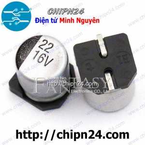 [10 con] (K291) Tụ nhôm 22uF 16V 4x5.4mm (SMD Dán)