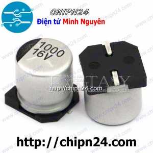 (K293) Tụ nhôm 1000uF 16V 10x10mm (SMD Dán)