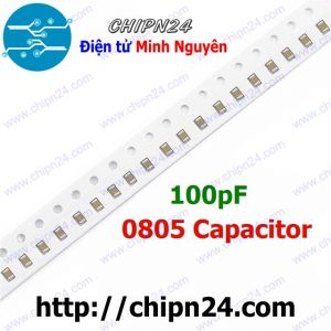 [25 con] (G27) Tụ dán SMD 0805 100p 50V 10% (101) (2.0x1.2mm)