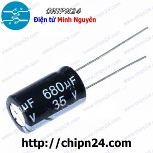 Tụ hóa 680uF 35V Đen (10x17mm)