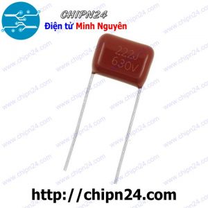 (F234) Tụ CBB 630V 222J P=10mm (222 2.2nF)
