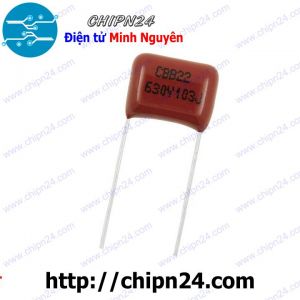 Tụ CBB 630V 103J P=10mm (103 0.01uF 10nF)
