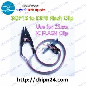 [A72] Clip kẹp EEPROM 16pin sang 8pin