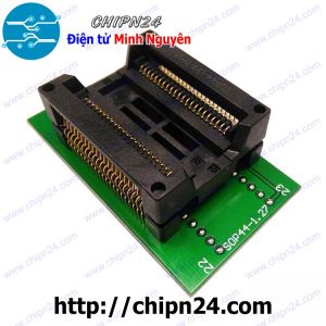 Đế nạp IC dán SOP-44 (1.27mm) (Đế Chuyển IC Chân Dán qua Chân Cắm, Socket Adapter Programmer IC)