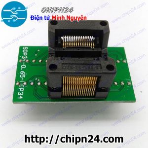Đế nạp IC dán SSOP-34 (0.65mm) (Đế Chuyển IC Chân Dán qua Chân Cắm, Socket Adapter Converter IC)