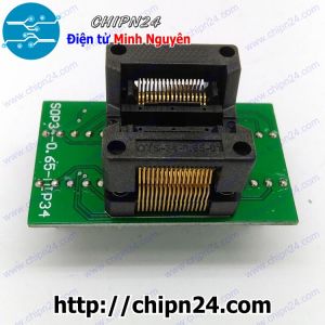[DT18] Đế nạp IC dán SSOP-34 - 0.65mm (Đế Chuyển IC Chân Dán qua Chân Cắm, Socket Adapter Converter IC)
