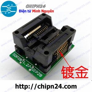 Đế nạp IC dán SOP-18 (1.27mm) (Đế Chuyển IC Chân Dán qua Chân Cắm, Socket Adapter Programmer IC)