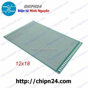 Testboard 2 mặt Thủy tinh 12x18cm (Board đồng đục lỗ PCB, Testboard cắm hàn)