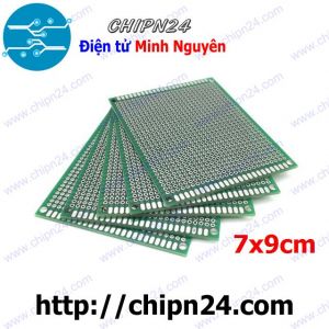 Testboard 2 mặt Thủy tinh 7x9cm (Board đồng đục lỗ PCB, Testboard cắm hàn)