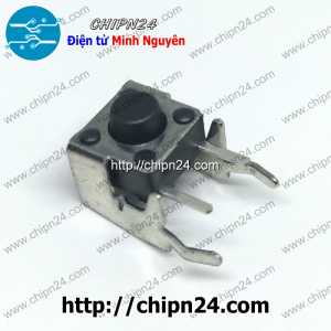 [10 cái] Nút nhấn 4 chân vuông cong 6x6x5mm DIP