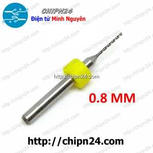 Mũi khoan mạch in CNC 0.8mm (Mạch điện tử, PCB)