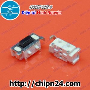 [10 cái] (K76) Nút nhấn 2 chân 3x6x3.5mm SMD Dán Cong